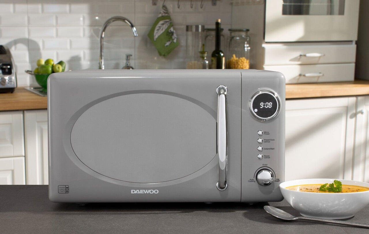 Daewoo Microwave Kensington 800W 20L Microwave in Grey SDA2594GE