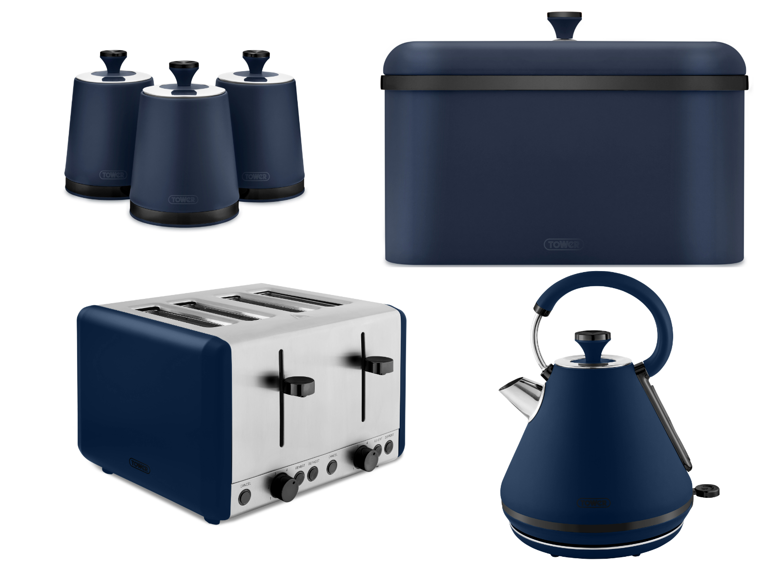 Kitchen Appliances Navy Microwave Kettle And Toaster Set Home Smeg
