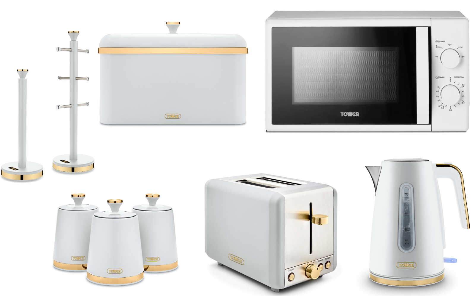 Tower White Microwave And Kettle Set Tower Cavaletto White Kettle