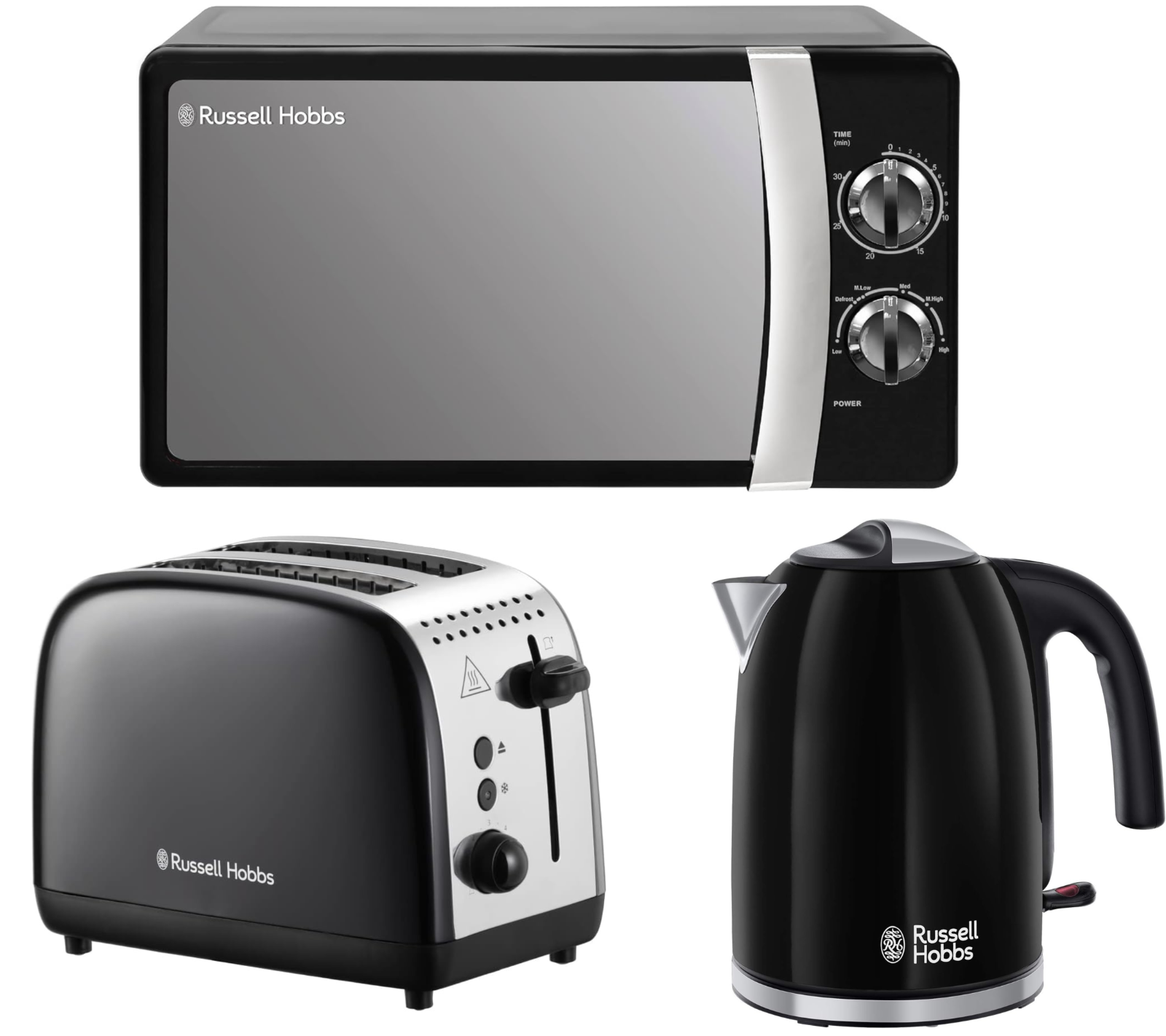 Russell Hobbs Kettles Toasters Microwaves Sets RHMM701C Cream