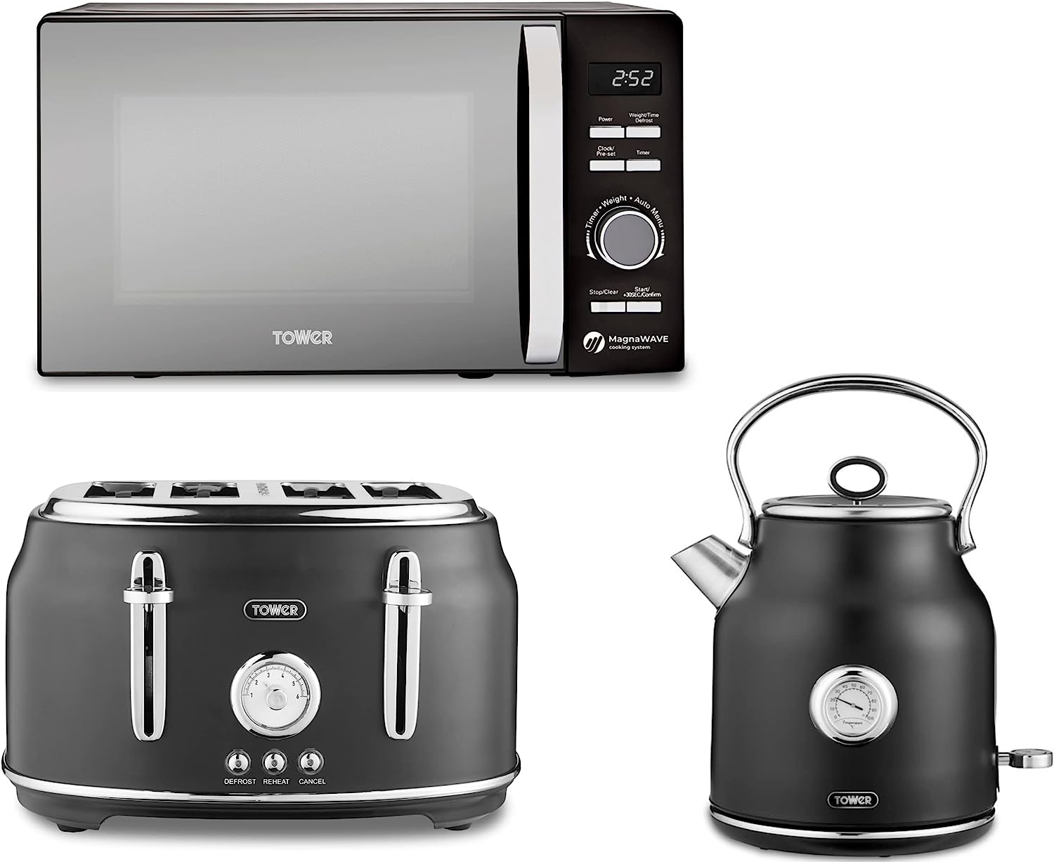 Kettle Black Chrome Toaster Black And Chrome Kettle And Toaster