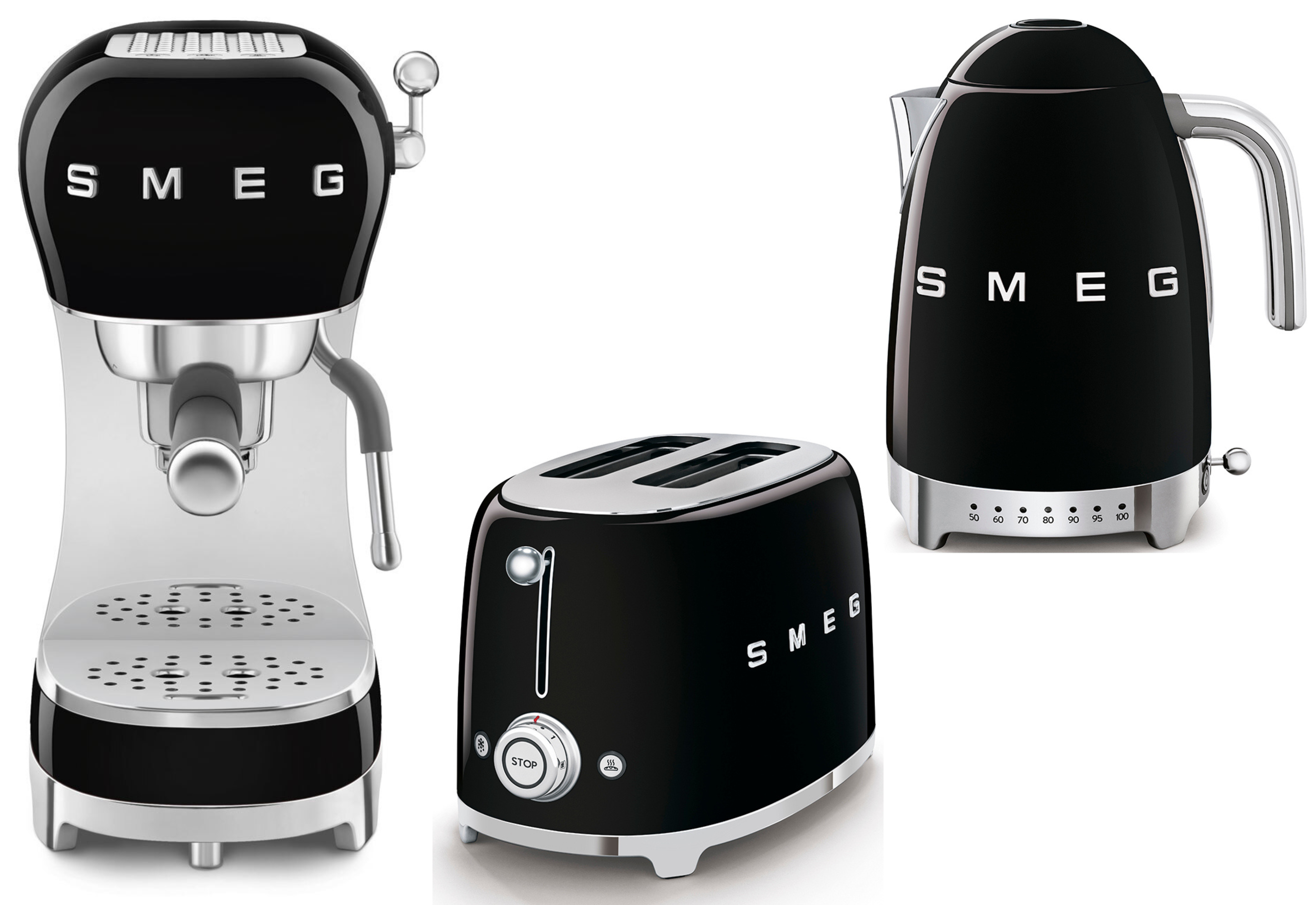 Philippines Smeg Black Kettle And Slice Toaster Silver Smeg Kettle
