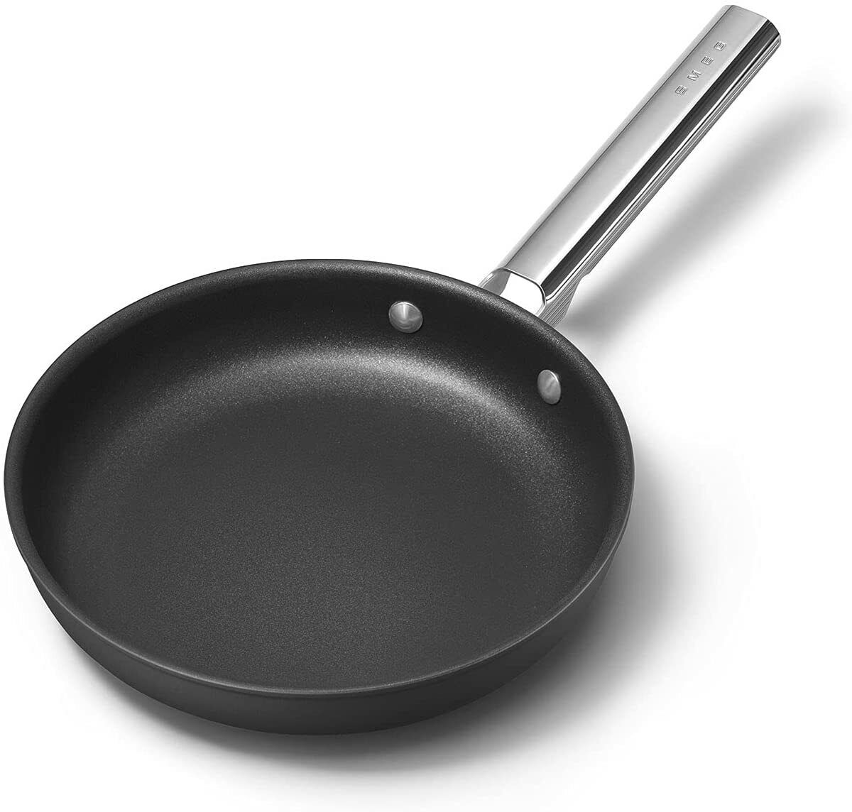 Smeg Cookware 24cm Non Stick Aluminium Frying Pan in Black CKFF2401BLM