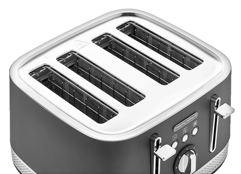 Morphy Richards Illumination Titanium 4 Slice Toaster in Grey 248022