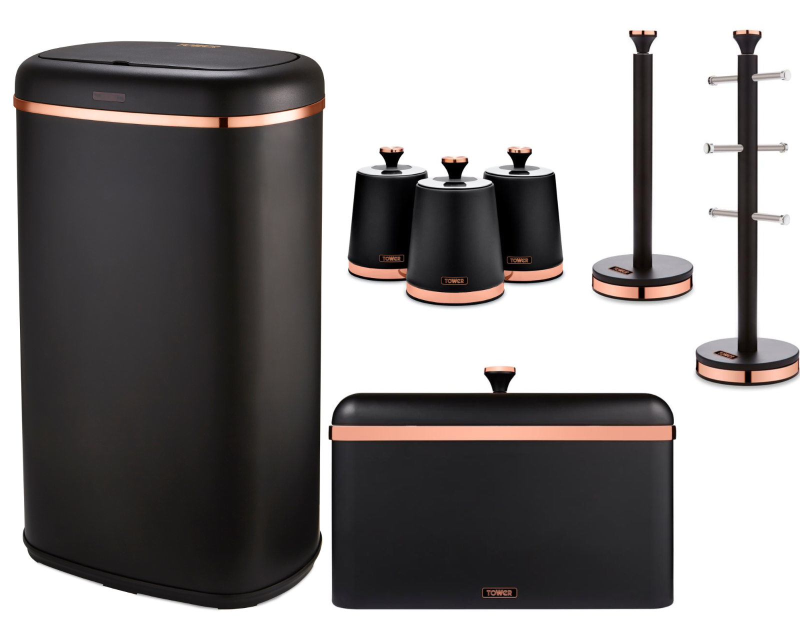 Rose gold and online black kitchen appliances
