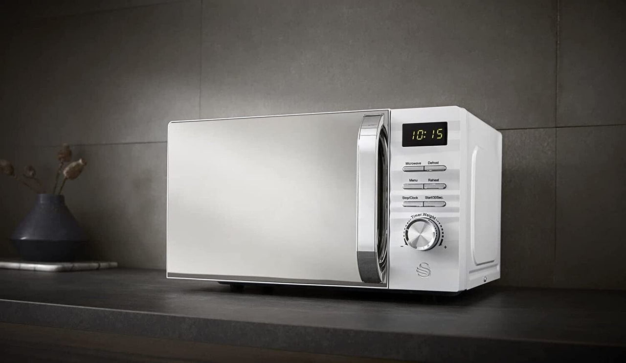 Swan Symphony White 20L 700W Digital Microwave Oven SM22038LWN