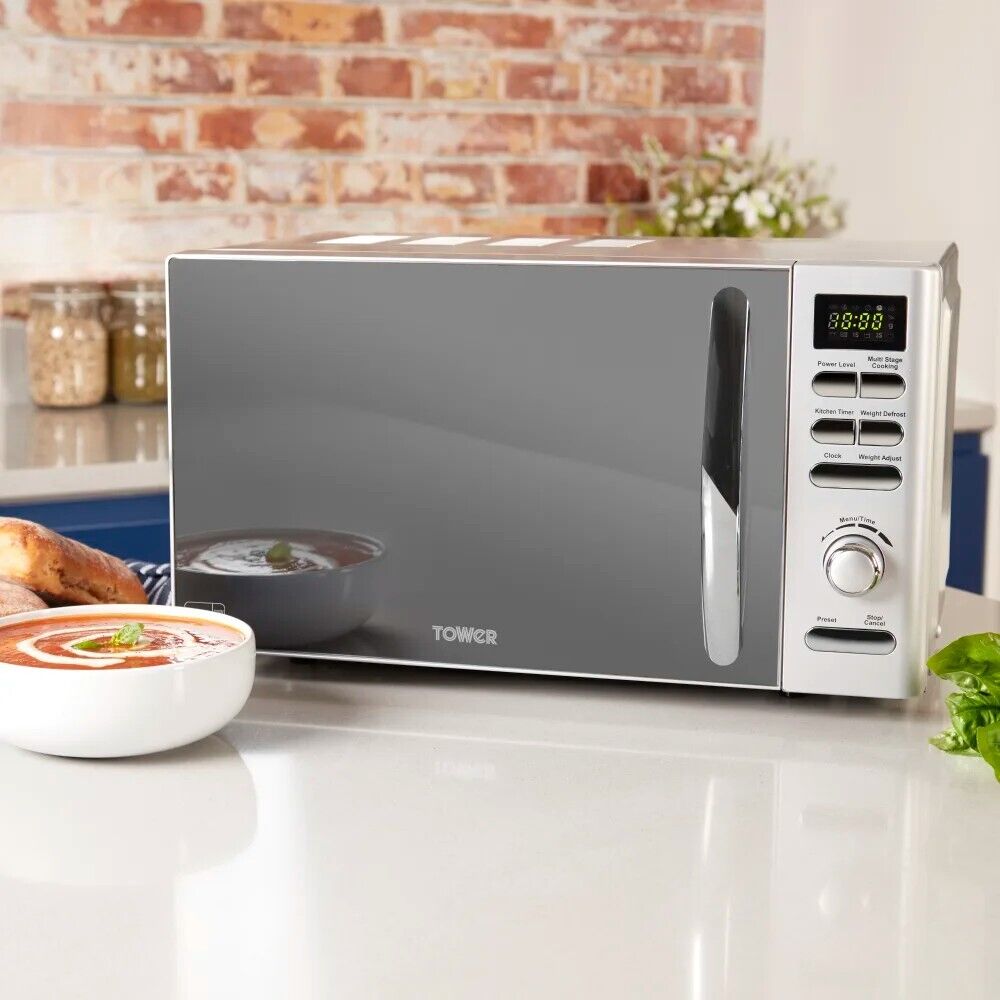 Tower Infinity 20L 800W Digital Microwave in Silver T24019S