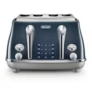 De'Longhi Icona Capitals 4 Slice Toaster in London Blue CTOC4003.BL