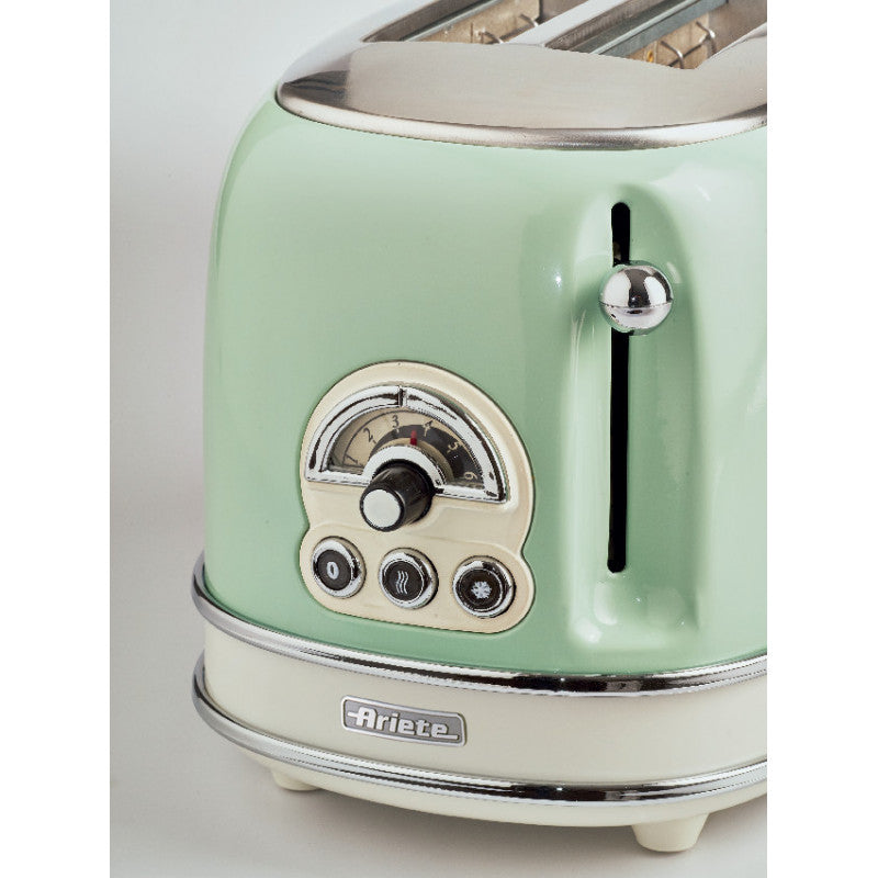 Ariete Vintage Green 2 Slice Toaster – Retro Design AR5514