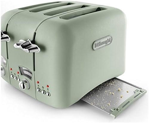 De'Longhi Argento Flora Green 4 Slice Toaster CT04.GR