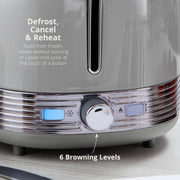 Swan Retro Revive Grey Stovetop Design Kettle 2 Slice Toaster Microwave Bundle10