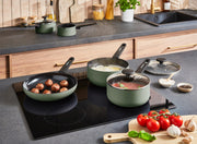 Morphy Richards 5 Piece Pan Set Green Recycled Aluminium Cookware Set 8590012