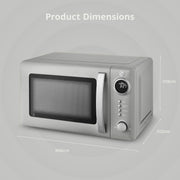 Swan Retro Revive Grey Microwave 20L 800W Digital Microwave SM4425GRY8