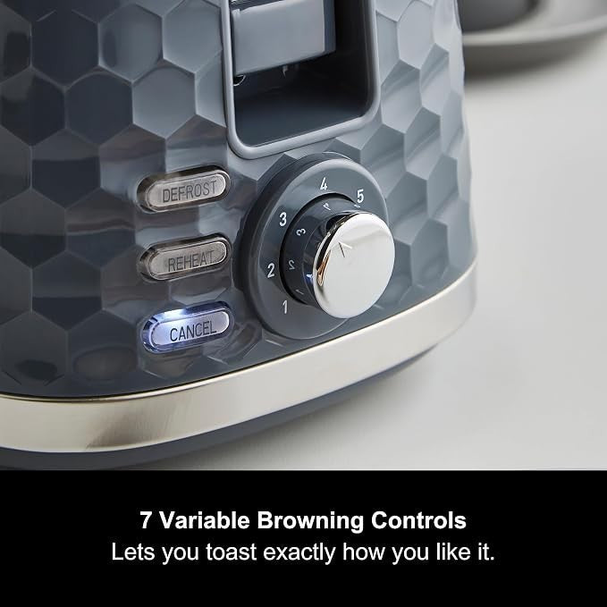 Morphy Richards Hive Grey 1.5L 3KW Kettle & 2 Slice Toaster Matching Set5