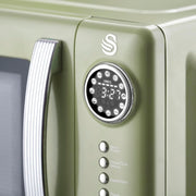 Swan Retro Revive Green Microwave 20L 800W Digital Microwave SM4425GRN2