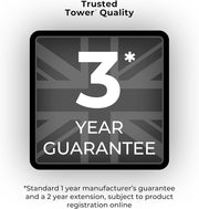 Tower Sonar Black Kettle 2 Slice Toaster & 800W 20L Manual Microwave T24044BLK13