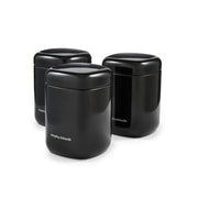 Morphy Richards Tea Coffee Sugar Kitchen Storage Canisters Set of 3 in Black6