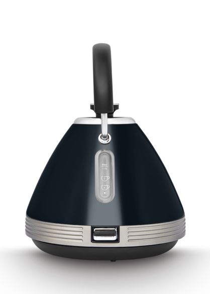 Morphy Richards Venture Retro Onyx Pyramid Kettle & 4 Slice Toaster in Black 100334 / 240334