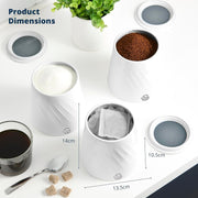 Swan Windsor White Breadbin and Canisters Matching Kitchen Storage Set3
