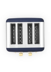 Morphy Richards Accents 4 Slice Toaster in Navy with Gold Accents - 242045