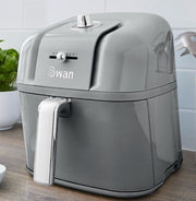 Swan Retro Air Fryer 6L in Grey Healthy Energy Efficient Cooking for the Family