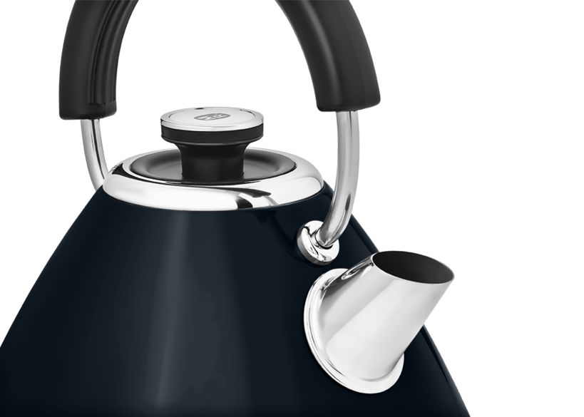 Morphy Richards Venture Retro Onyx Pyramid 1.5L 3KW Kettle in Black 100334