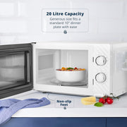 Swan Windsor White Kettle Toaster Microwave Set Textured Finish Chrome Accents9