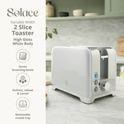 Swan Solace White Kettle Toaster and Canisters Matching Kitchen Set Chtome Trim2