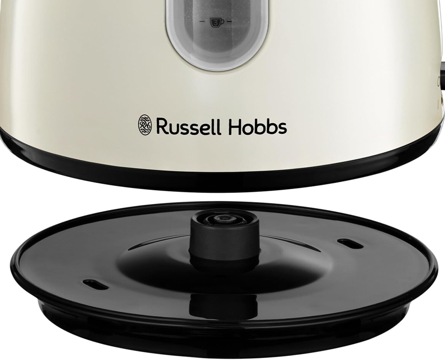 Russell Hobbs Stylevia Cream 1.5L Kettle Rapid Boil Kettle 28132