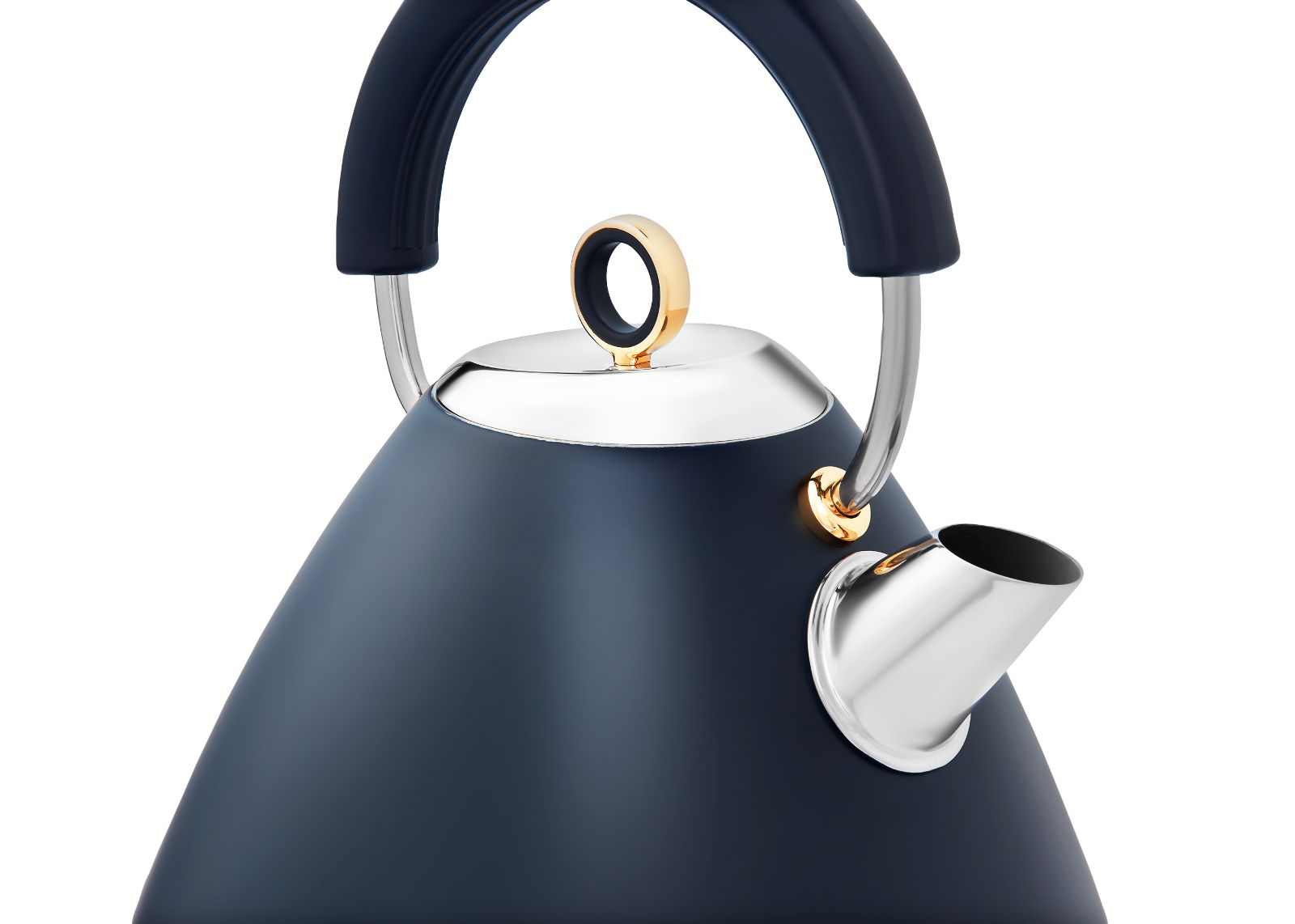 Morphy Richards Accents Navy & Gold 1.5L 3KW Pyramid Kettle 102045