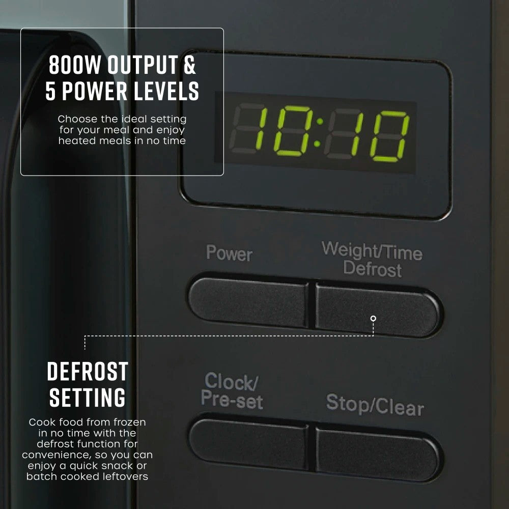 Swan Solace Black Kettle Toaster Microwave & Matching Kitchen Storage Set10