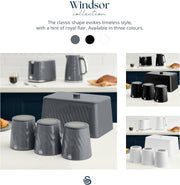 Swan Windsor Grey Breadbin and Canisters Matching Kitchen Storage Set8
