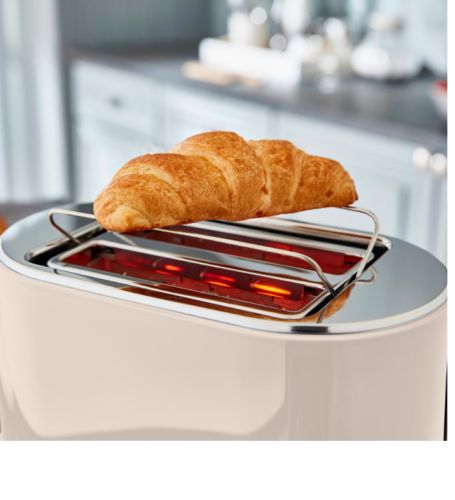Tower Belle Chantilly 1.5L 3KW Kettle & 2 Slice Toaster Matching Set in Cream