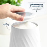 Swan Windsor White Breadbin and Canisters Matching Kitchen Storage Set9