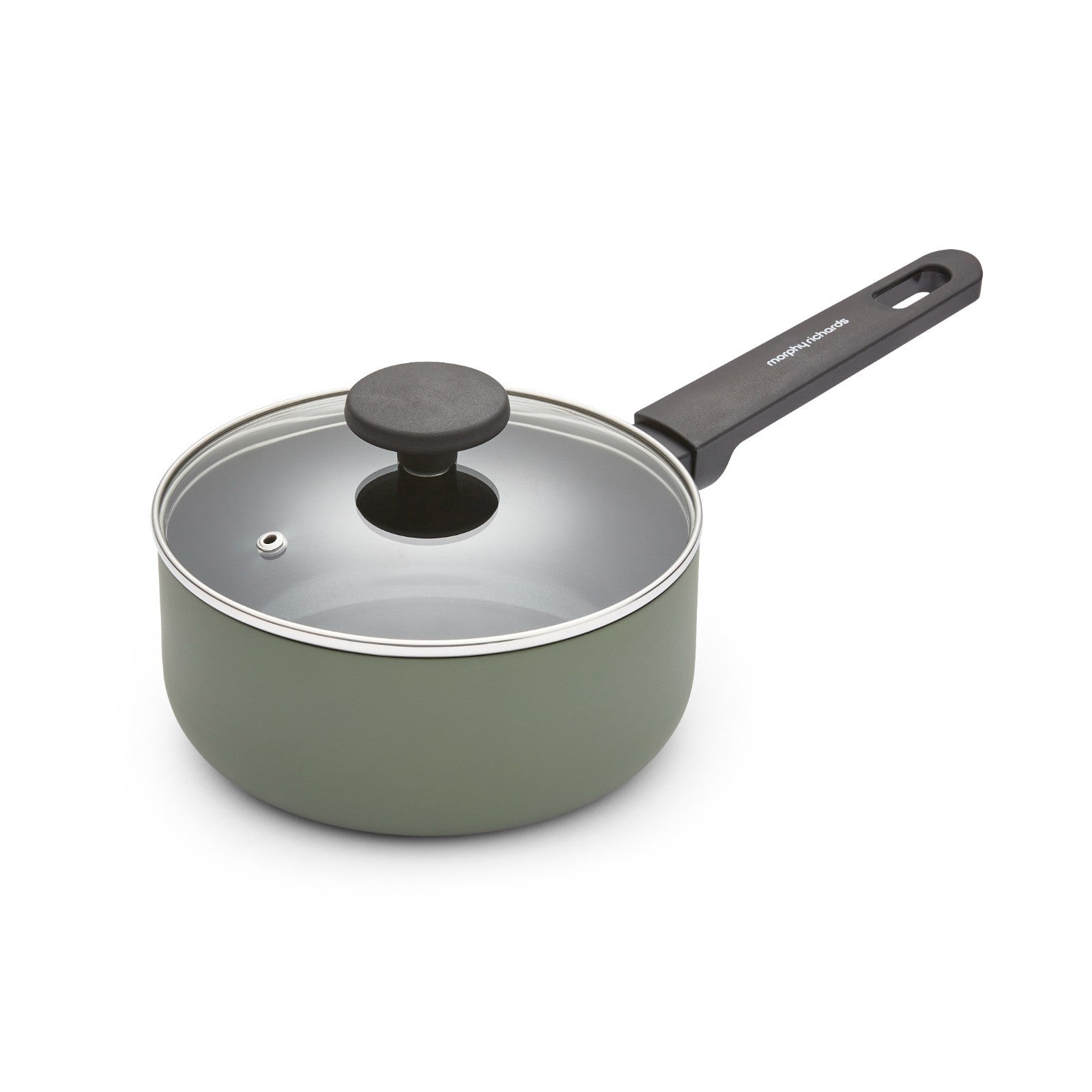 Morphy Richards 3 Piece Pan Set Green Recycled Aluminium Saucepan Set 8590003