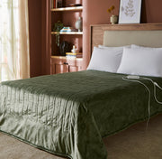 Morphy Richards EverCosy Electric Heated Throw Teddy Fleece Blanket Green Small2