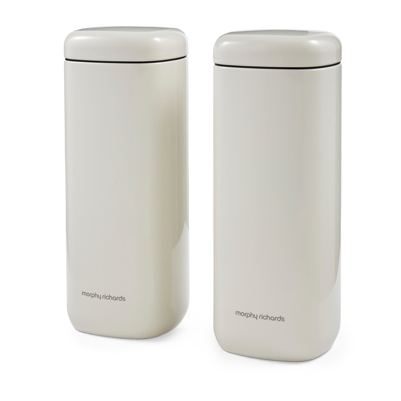 Morphy Richards Equip Kitchen Storage Canisters Set of 2 Large Canisters Cream8