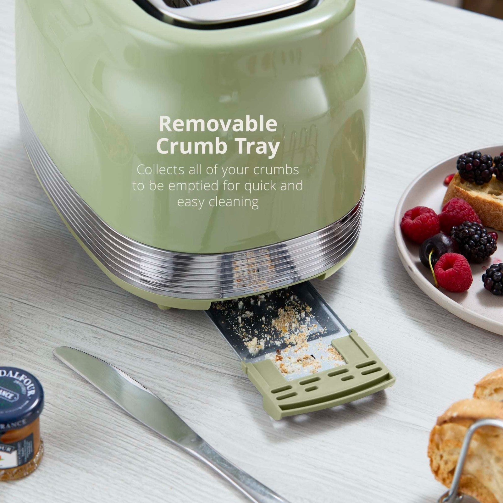 Swan Retro Green Kitchen Set Kettle Toaster & 4.5L Digital Air Fryer Bundle Set11