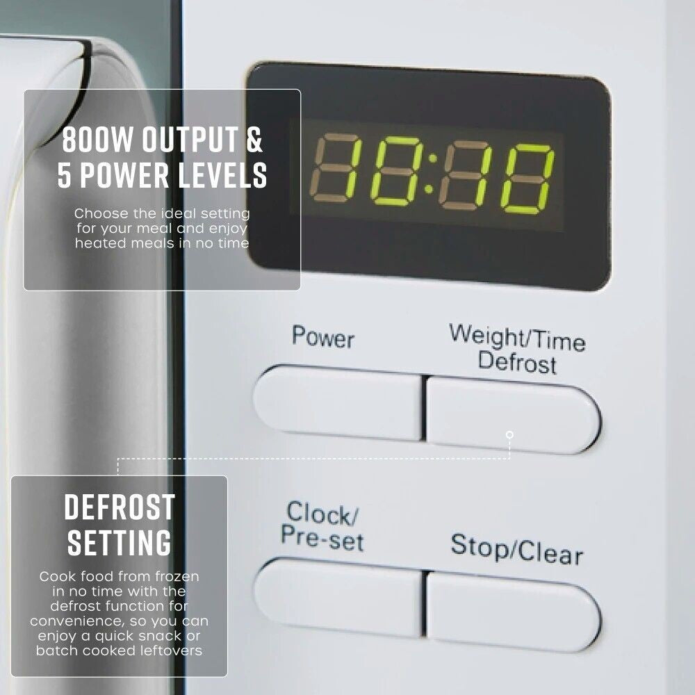 Swan Solace White Kettle Toaster Microwave Breadbin Canisters Kitchen Set8