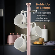 Tower Cavaletto Pink Kitchen Set of 8  Jug Kettle Toaster & Kitchen Storage Set20