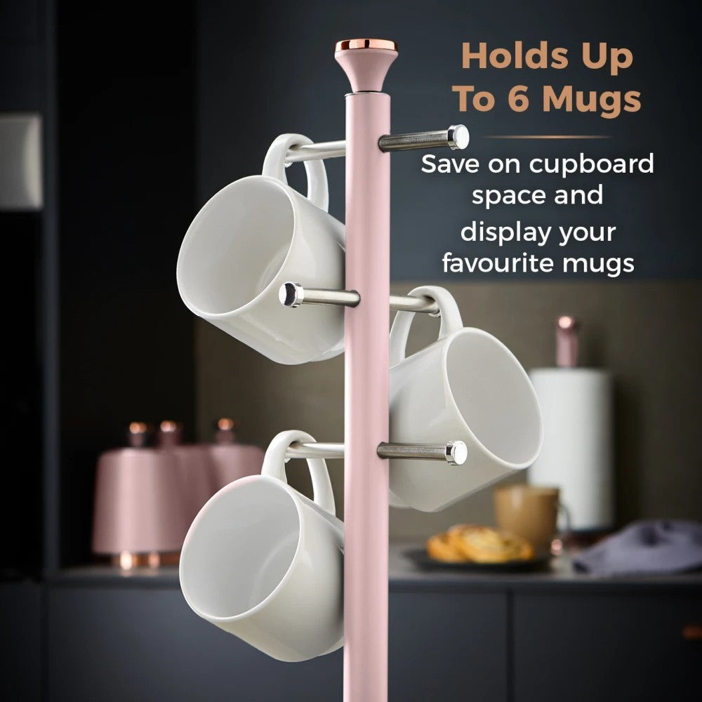 Tower Cavaletto Pink Kitchen Set of 8  Jug Kettle Toaster & Kitchen Storage Set20