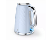 Swan Windsor Blue 1.7L 3kW Rapid Boil Kettle Cordless SK14611BLU Chrome Accents0