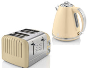 Swan Retro Cream 1.5L 3KW Jug Kettle 4 Slice Toaster ST34020CN Vintage Design