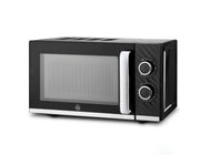 Swan Windsor Black Microwave 20L Microwave Textured Finish & Chrome SM4424BLK0