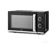 Swan Windsor Black Microwave 20L Microwave Textured Finish & Chrome SM4424BLK0
