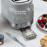 Swan Retro Revive Grey Kettle 2 Slice Toaster Microwave Breadbin Canisters Set10