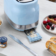 Swan Retro Revive Blue Kettle 2 Slice Toaster Microwave Stovetop Design Kettle5
