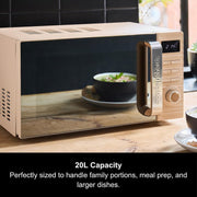 Morphy Richards Clay Felspar Brown 20L 800W Digital Microwave 5120005