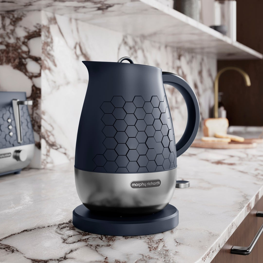 Morphy Richards Cassini Kettle Toaster Microwave Outer Space Blue Bundle Set3