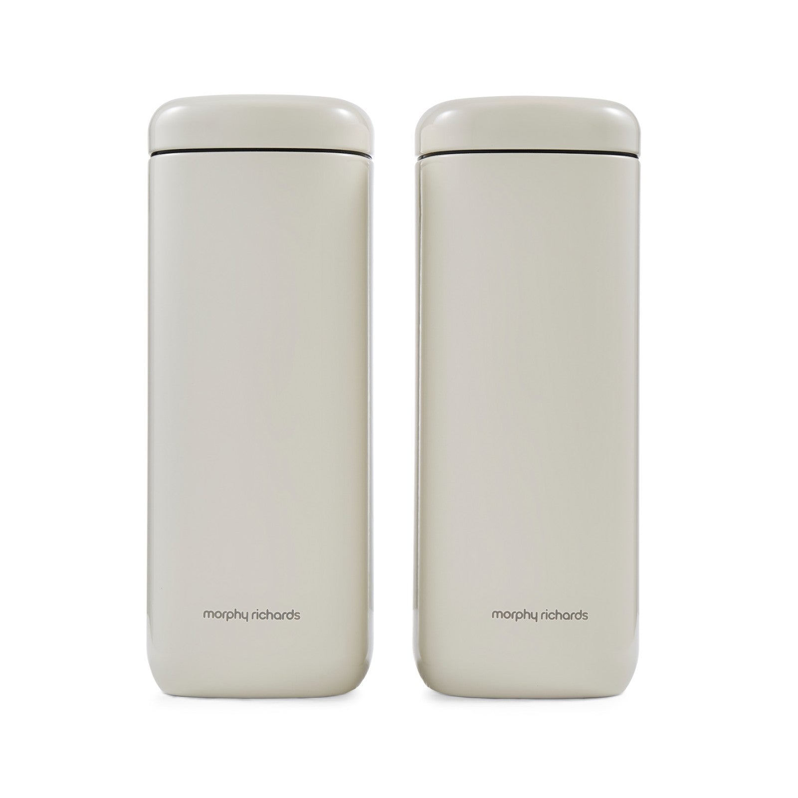 Morphy Richards Equip Kitchen Storage Canisters Set of 2 Large Canisters Cream7